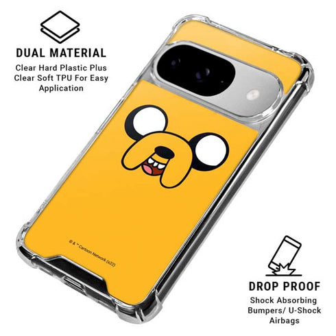 Adult Swim Adventure Time Jake The Dog Google Pixel 10 Clear Case